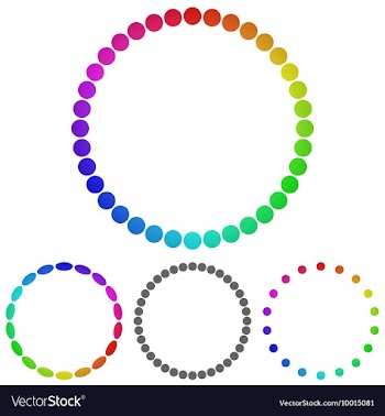 Geometric Circular Logo Set vector image