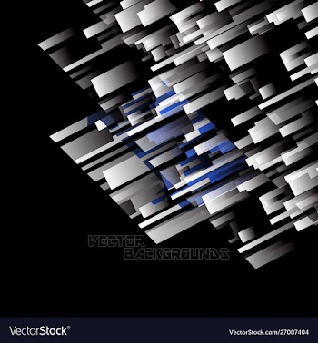 Geometric colors on a black concept vector image