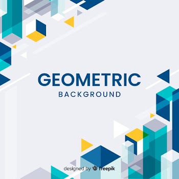 Geometric corners background Free Vector