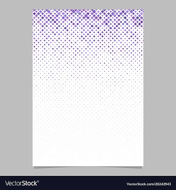 Geometric diagonal rounded square mosaic pattern vector image
