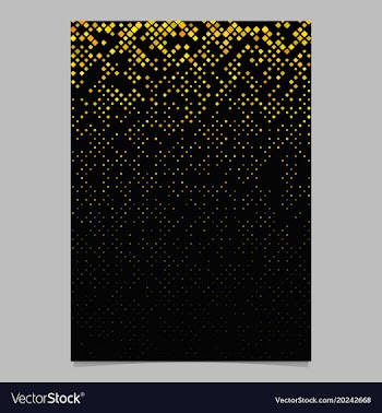 Geometric diagonal square mosaic pattern poster vector image