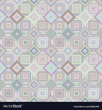 Geometric diagonal square pattern - mosaic tile vector image