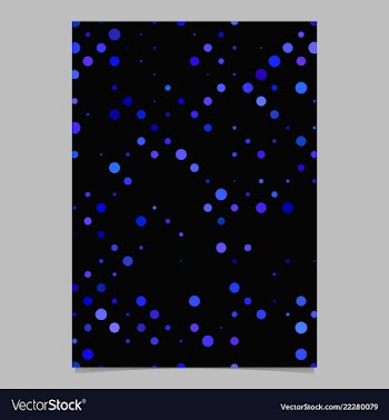 Geometric dot pattern background flyer template vector image