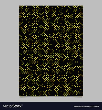 Geometric dot pattern flyer background vector image