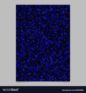 Geometric dot pattern flyer template background vector image