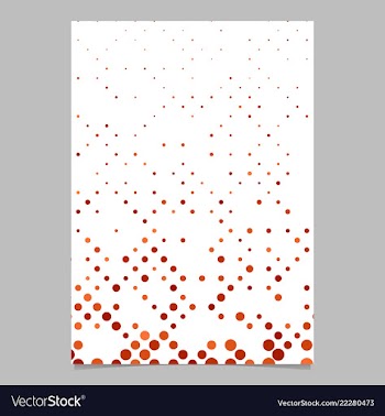 Geometric dot pattern flyer template background vector image