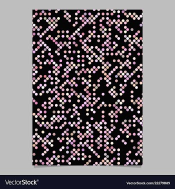Geometric dot pattern poster background template vector image
