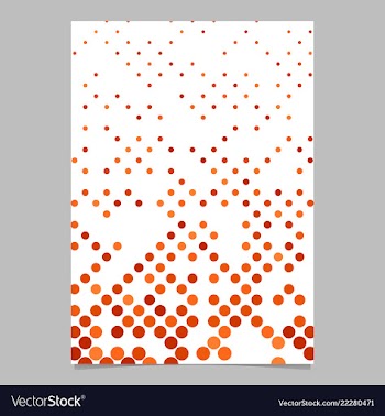 Geometric dot pattern poster template vector image