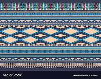 geometric ethnic pattern design for background or