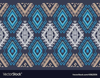 geometric ethnic pattern oriental design on dark
