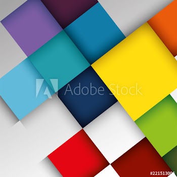 geometric figures and colors pattern background
