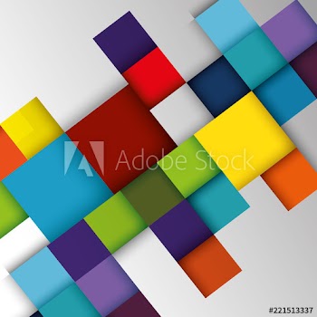geometric figures and colors pattern background