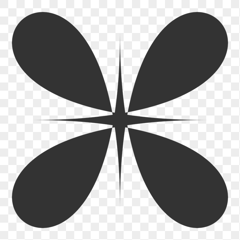 Geometric flower png sticker, abstract | Free PNG - rawpixel
