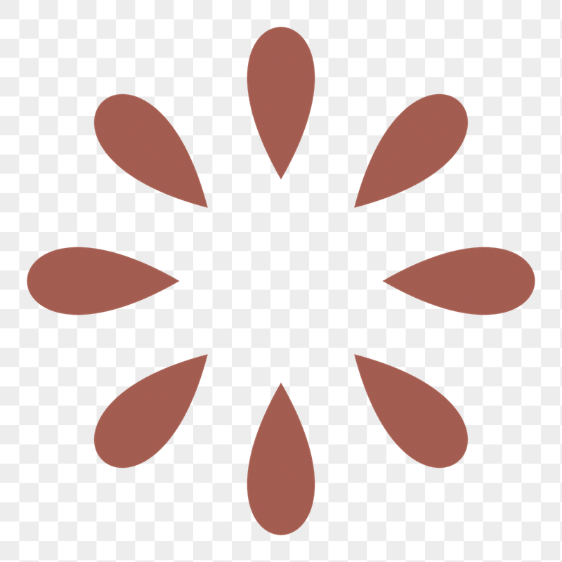 Geometric flower png sticker, abstract | Free PNG - rawpixel