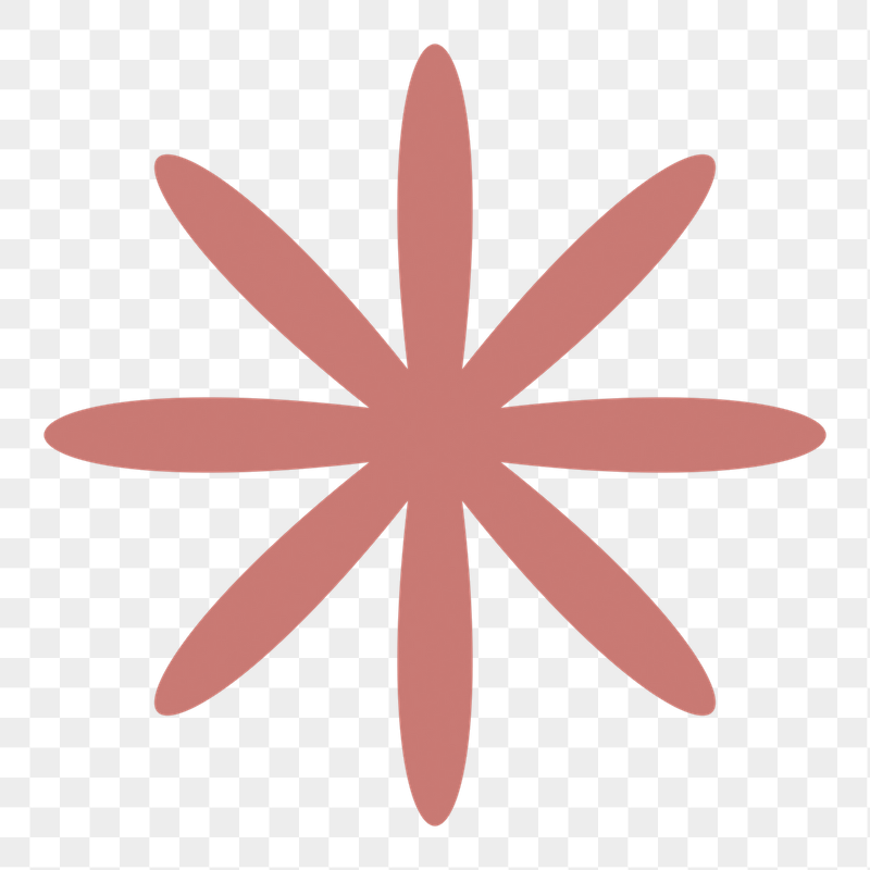 Geometric flower png sticker, abstract | Free PNG - rawpixel