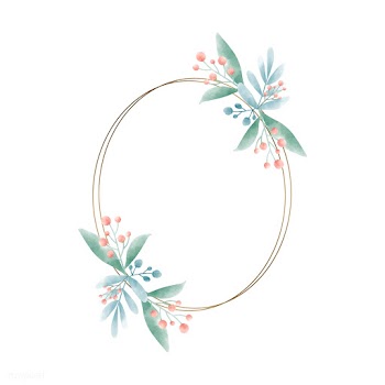 Geometric frame with leaves vector | Free stock vector - 532619