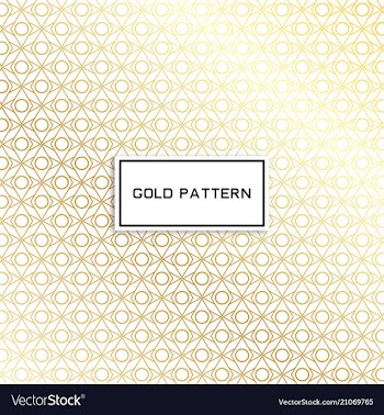 Geometric gold glittering seamless pattern on vector image