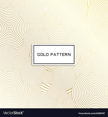 Geometric gold glittering seamless pattern on vector image