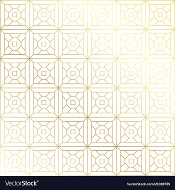 Geometric gold glittering seamless pattern on vector image