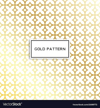 Geometric gold glittering seamless pattern on vector image