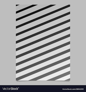 Geometric gradient abstract stripe poster vector image