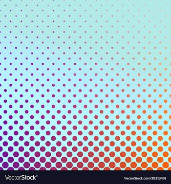 Geometric gradient halftone circle pattern vector image