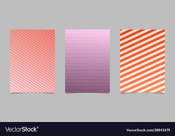 Geometric gradient stripe page template vector image