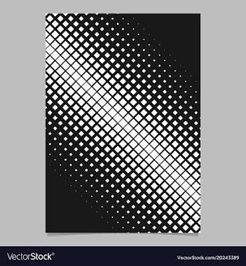 Geometric halftone diagonal square pattern vector image