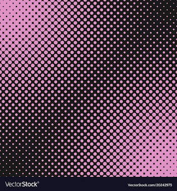 Geometric halftone dot pattern background - from vector image