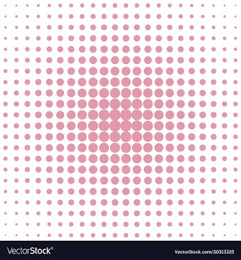 Geometric halftone dot pattern background from vector image