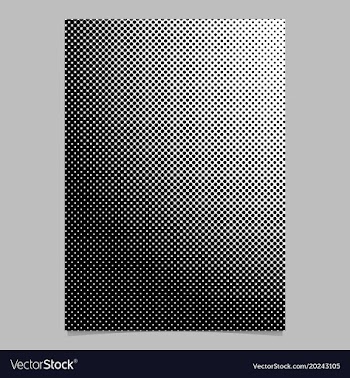 Geometric halftone dot pattern brochure template vector image