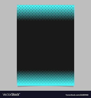 Geometric halftone pattern brochure template vector image