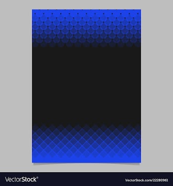 Geometric halftone pattern flyer template - page vector image