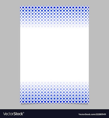 Geometric halftone pattern poster template - page vector image