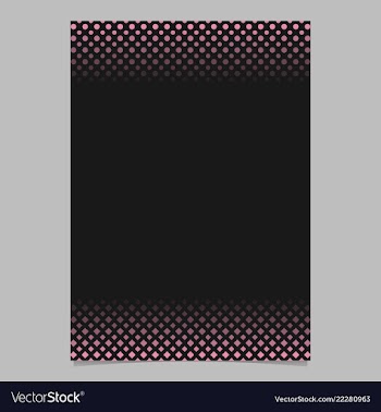 Geometric halftone pattern poster template vector image