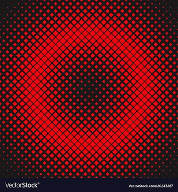 Geometric halftone square pattern background vector image