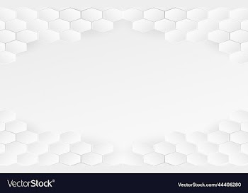 geometric hexagon concept white background design