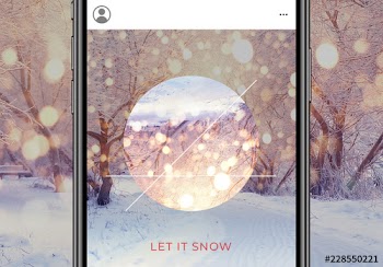 Geometric Holiday Social Media Set