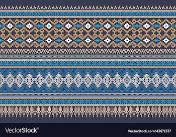 geometric ikat ethnic oriental traditional design