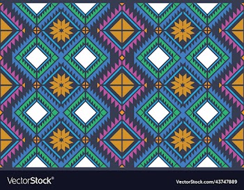 geometric ikat ethnic oriental traditional design