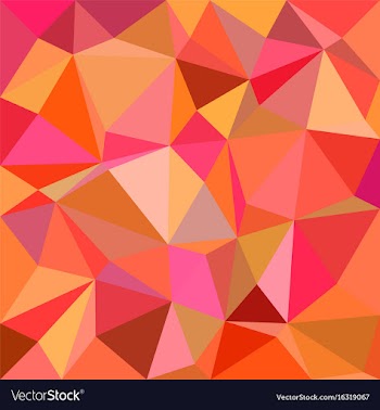 Geometric irregular triangle tiled mosaic vector image