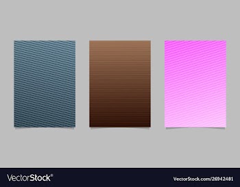 Geometric line background set - gradient brochure vector image