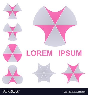 Geometric Logo Set vector image