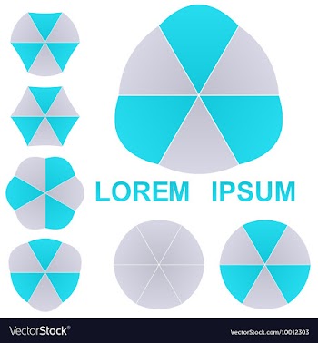 Geometric Logo Set vector image