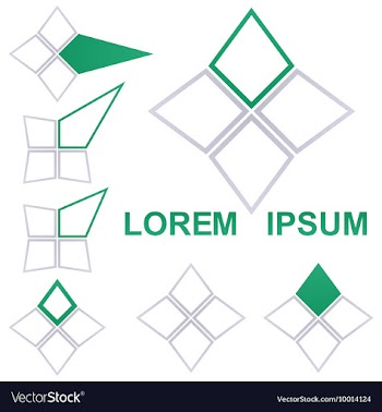 Geometric Logo Set vector image