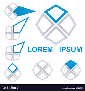 Geometric Logo Set vector image