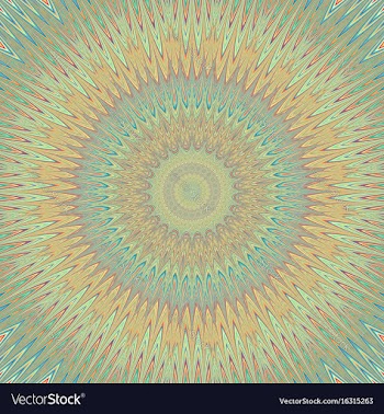 Geometric mandala explosion ornament background vector image