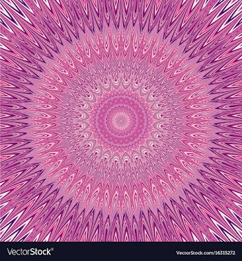 Geometric mandala explosion ornament background vector image