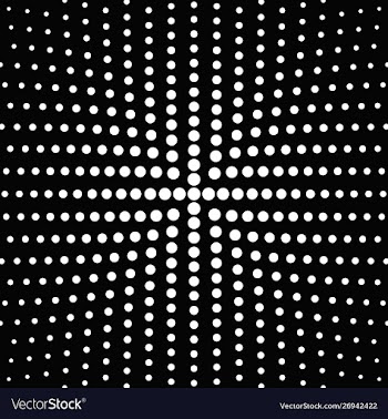 Geometric monochrome round circle pattern vector image