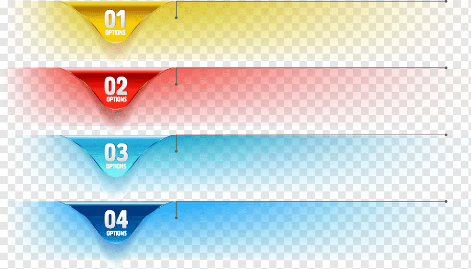 Geometric No., four layered Options chart, infographic, blue, angle png